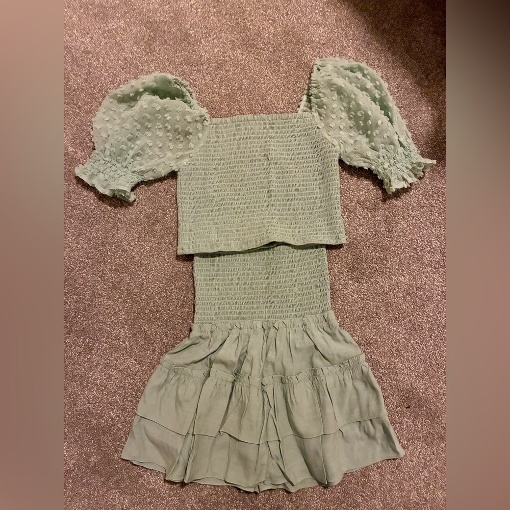 Joy Joy Kids Dress in Light Green